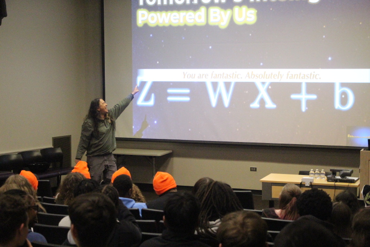 Mikhael pointing to Z = Wx + b